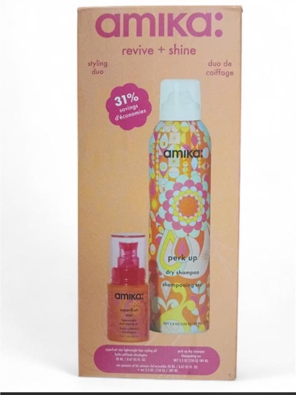 NWT amika Revive + Shine Styling Duo.